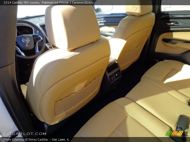 Platinum Ice Tricoat / Caramel/Ebony 2014 Cadillac SRX Luxury