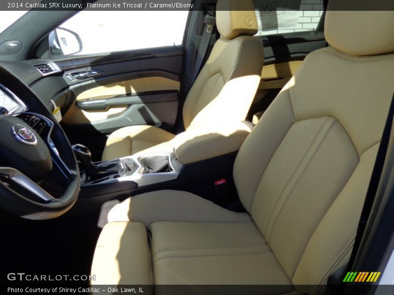 Platinum Ice Tricoat / Caramel/Ebony 2014 Cadillac SRX Luxury