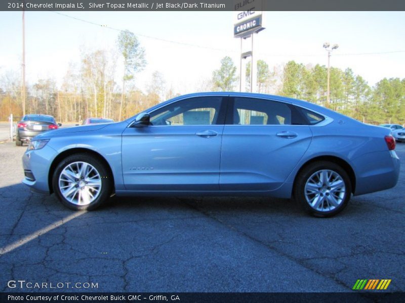 Silver Topaz Metallic / Jet Black/Dark Titanium 2014 Chevrolet Impala LS