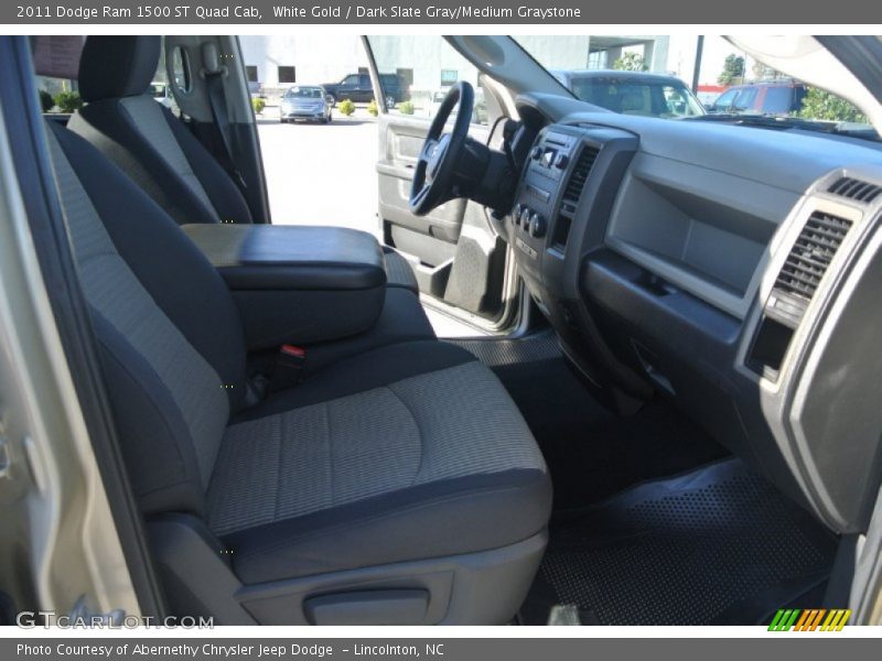 White Gold / Dark Slate Gray/Medium Graystone 2011 Dodge Ram 1500 ST Quad Cab