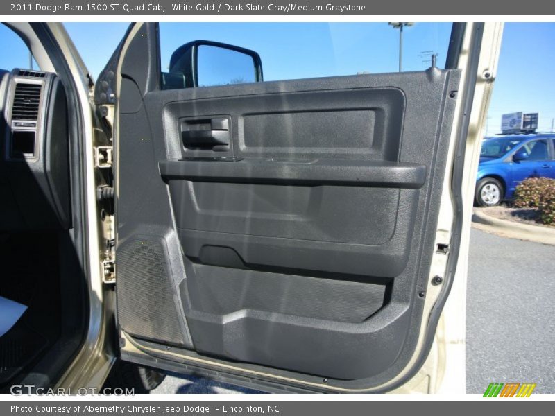 White Gold / Dark Slate Gray/Medium Graystone 2011 Dodge Ram 1500 ST Quad Cab