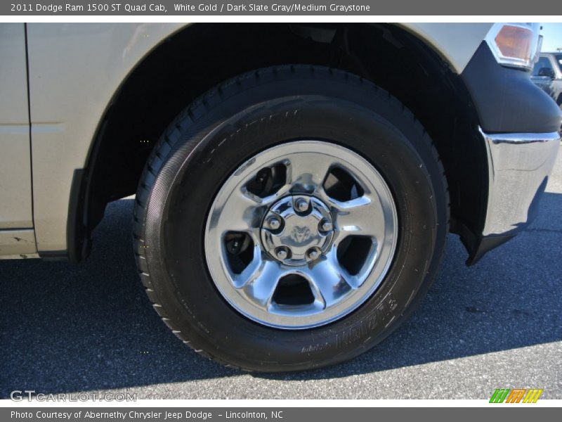 White Gold / Dark Slate Gray/Medium Graystone 2011 Dodge Ram 1500 ST Quad Cab