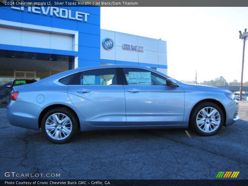 Silver Topaz Metallic / Jet Black/Dark Titanium 2014 Chevrolet Impala LS