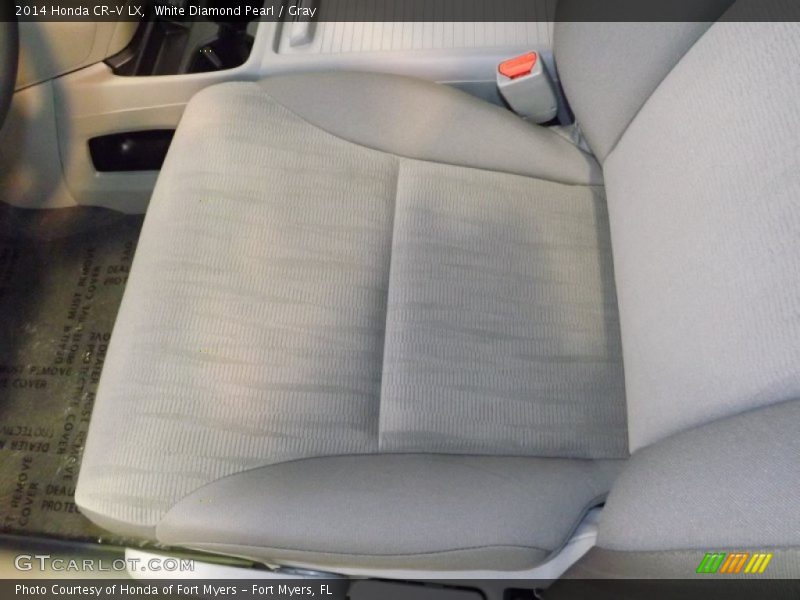 White Diamond Pearl / Gray 2014 Honda CR-V LX