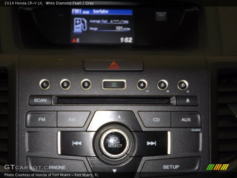 White Diamond Pearl / Gray 2014 Honda CR-V LX