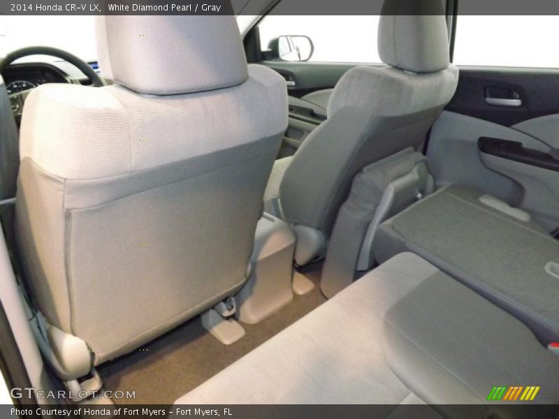 White Diamond Pearl / Gray 2014 Honda CR-V LX