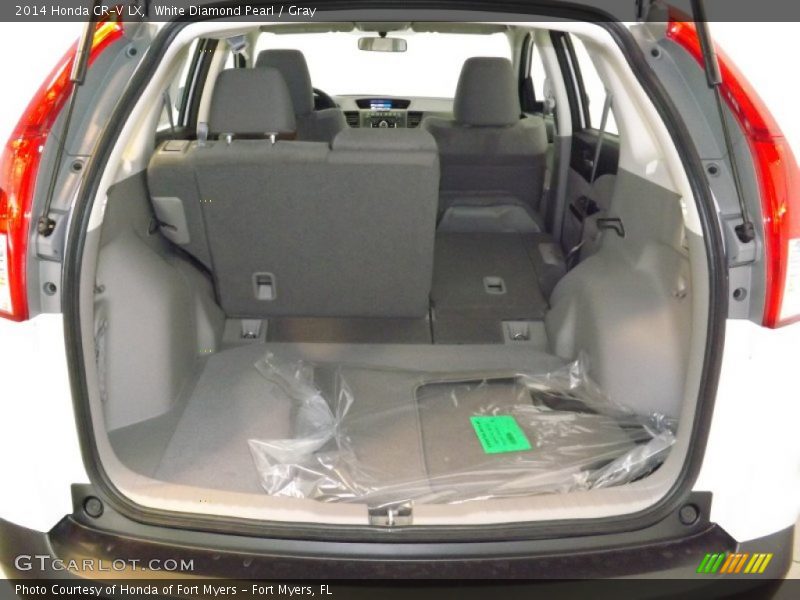 White Diamond Pearl / Gray 2014 Honda CR-V LX