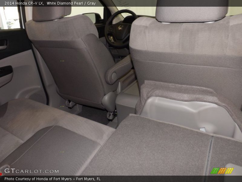White Diamond Pearl / Gray 2014 Honda CR-V LX