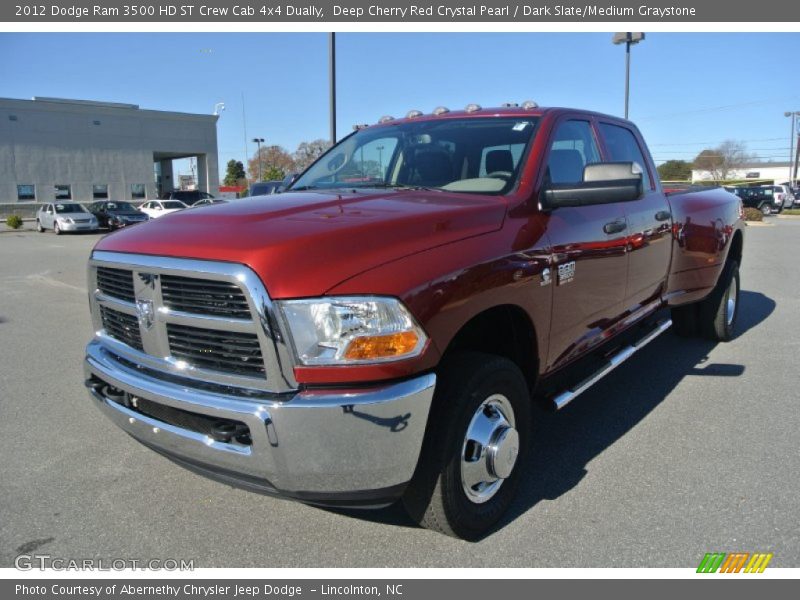 Deep Cherry Red Crystal Pearl / Dark Slate/Medium Graystone 2012 Dodge Ram 3500 HD ST Crew Cab 4x4 Dually
