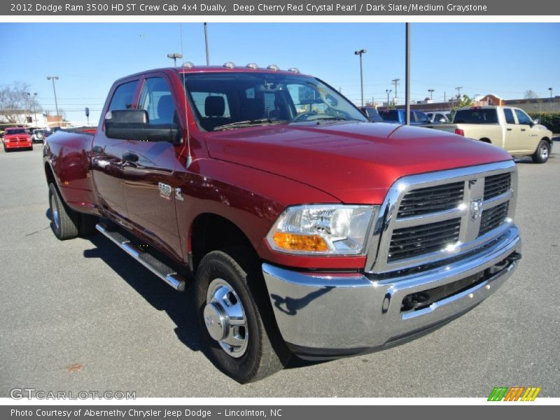 Deep Cherry Red Crystal Pearl / Dark Slate/Medium Graystone 2012 Dodge Ram 3500 HD ST Crew Cab 4x4 Dually