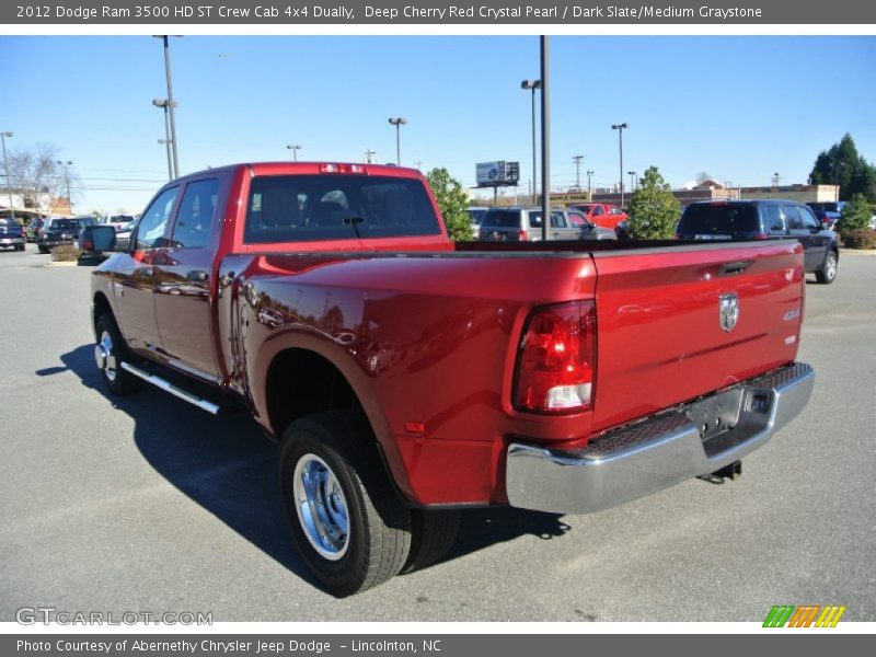 Deep Cherry Red Crystal Pearl / Dark Slate/Medium Graystone 2012 Dodge Ram 3500 HD ST Crew Cab 4x4 Dually