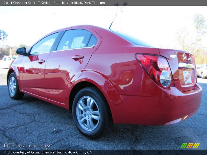 Red Hot / Jet Black/Dark Titanium 2014 Chevrolet Sonic LT Sedan