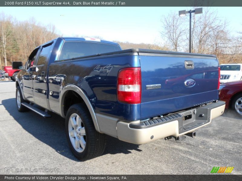 Dark Blue Pearl Metallic / Tan 2008 Ford F150 XLT SuperCrew 4x4