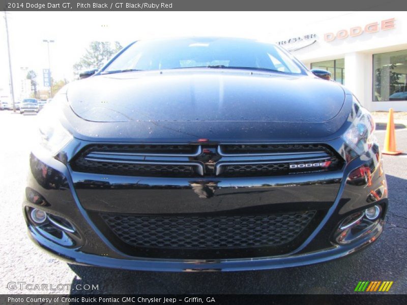 Pitch Black / GT Black/Ruby Red 2014 Dodge Dart GT