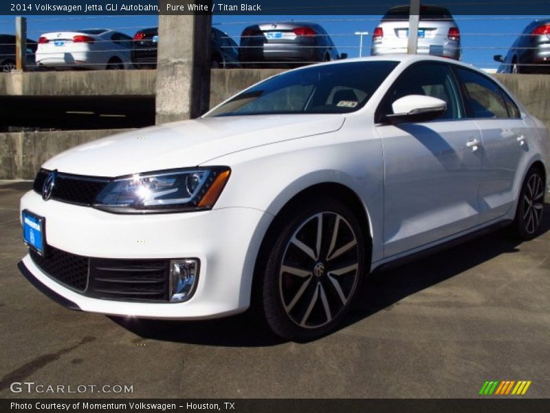 Pure White / Titan Black 2014 Volkswagen Jetta GLI Autobahn