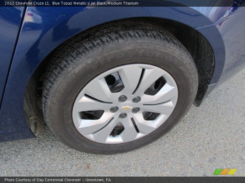 Blue Topaz Metallic / Jet Black/Medium Titanium 2012 Chevrolet Cruze LS