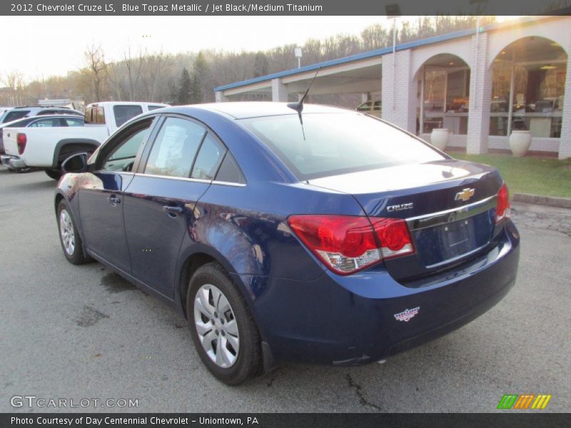 Blue Topaz Metallic / Jet Black/Medium Titanium 2012 Chevrolet Cruze LS