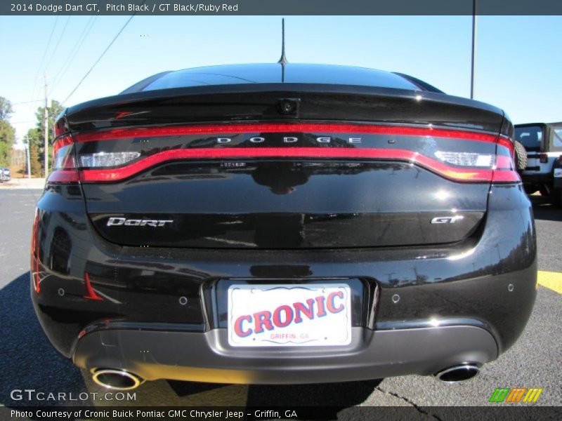Pitch Black / GT Black/Ruby Red 2014 Dodge Dart GT