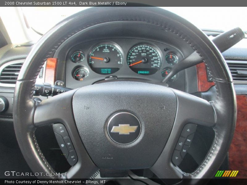 Dark Blue Metallic / Ebony 2008 Chevrolet Suburban 1500 LT 4x4