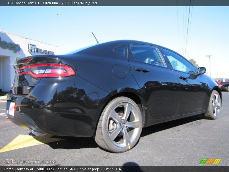 Pitch Black / GT Black/Ruby Red 2014 Dodge Dart GT