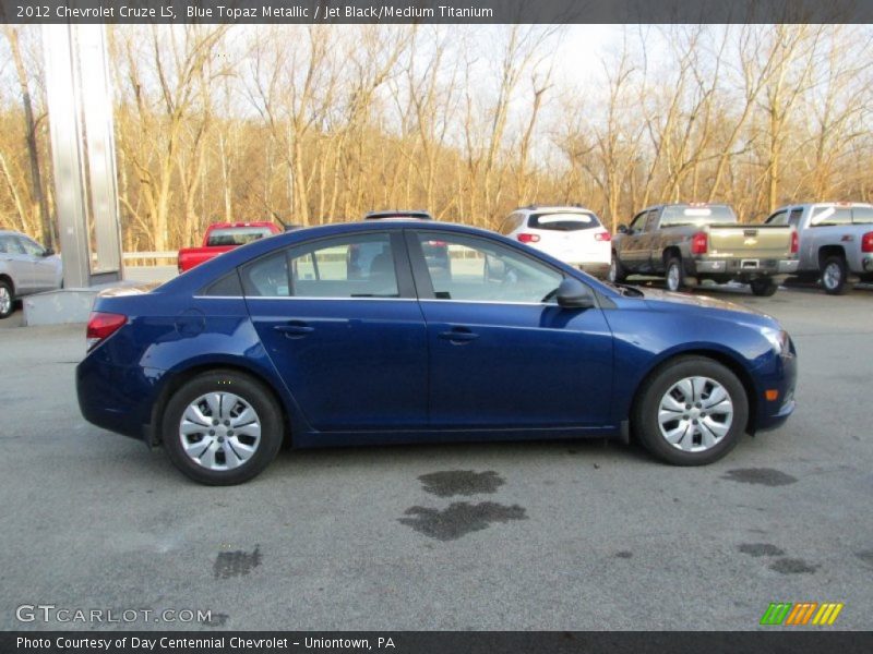 Blue Topaz Metallic / Jet Black/Medium Titanium 2012 Chevrolet Cruze LS