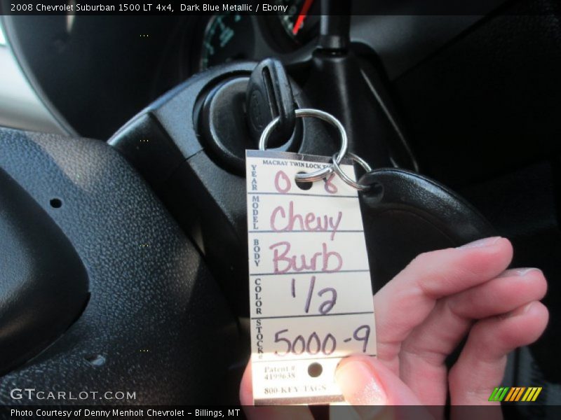 Dark Blue Metallic / Ebony 2008 Chevrolet Suburban 1500 LT 4x4