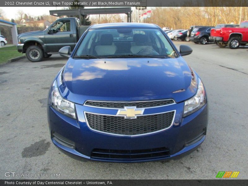 Blue Topaz Metallic / Jet Black/Medium Titanium 2012 Chevrolet Cruze LS
