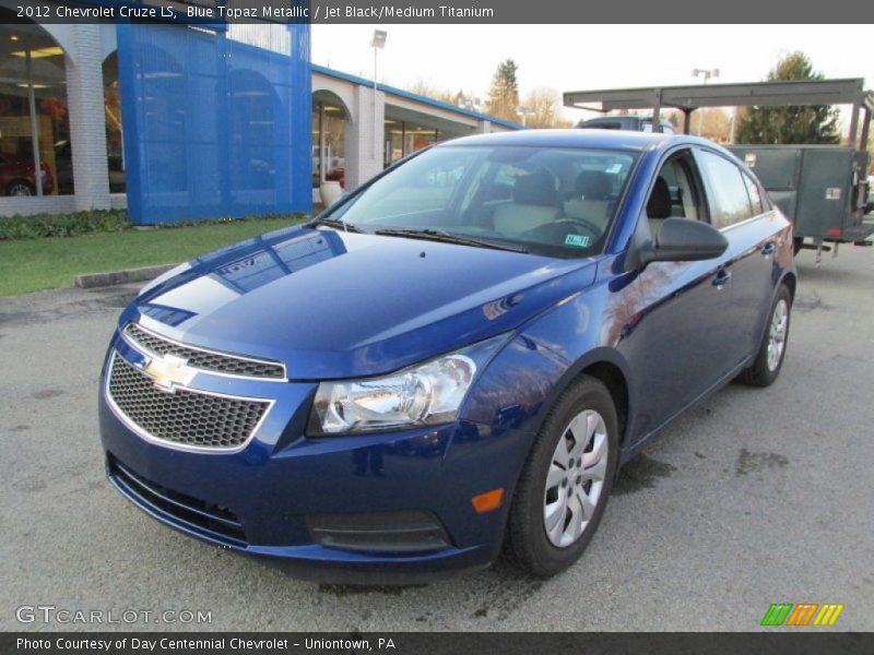 Blue Topaz Metallic / Jet Black/Medium Titanium 2012 Chevrolet Cruze LS