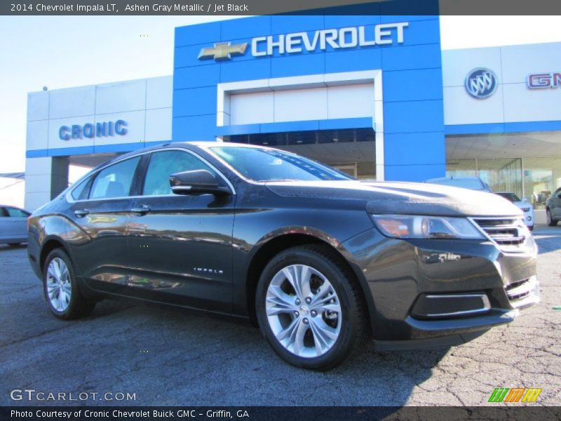 Ashen Gray Metallic / Jet Black 2014 Chevrolet Impala LT