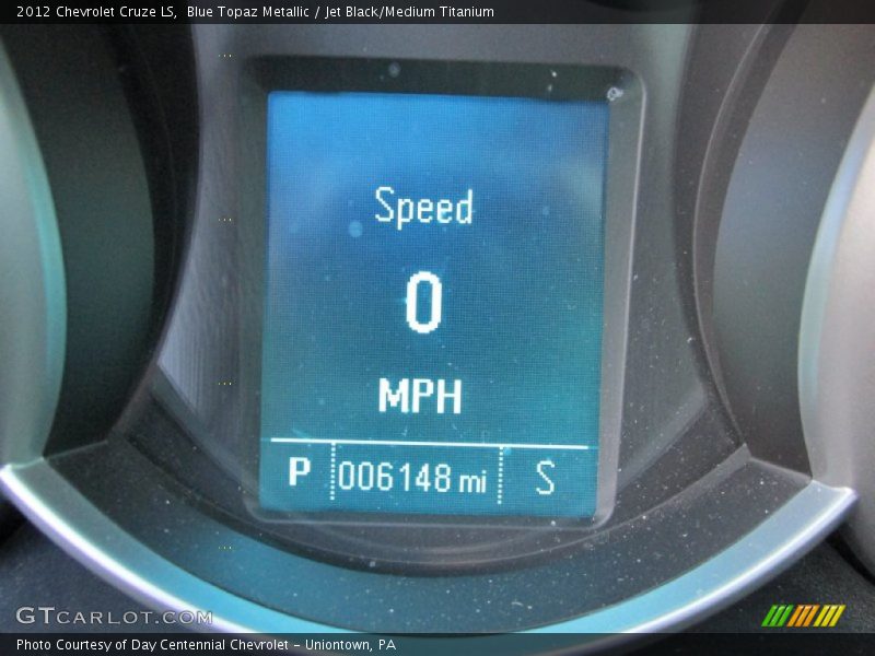 Blue Topaz Metallic / Jet Black/Medium Titanium 2012 Chevrolet Cruze LS
