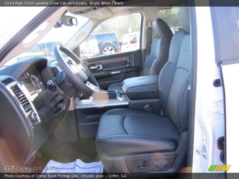 Front Seat of 2014 3500 Laramie Crew Cab 4x4 Dually