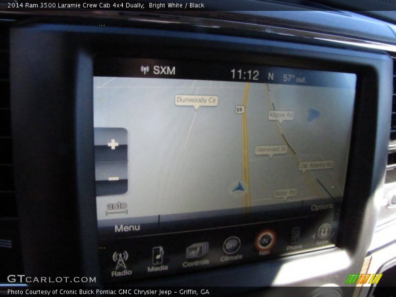 Bright White / Black 2014 Ram 3500 Laramie Crew Cab 4x4 Dually
