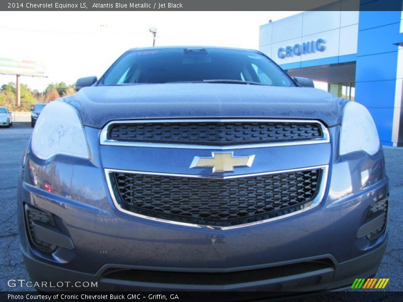 Atlantis Blue Metallic / Jet Black 2014 Chevrolet Equinox LS