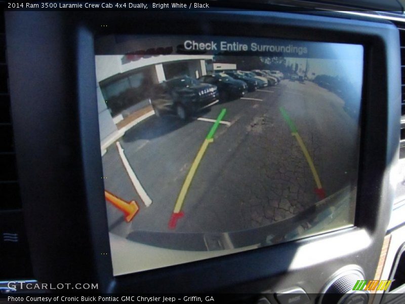 Bright White / Black 2014 Ram 3500 Laramie Crew Cab 4x4 Dually