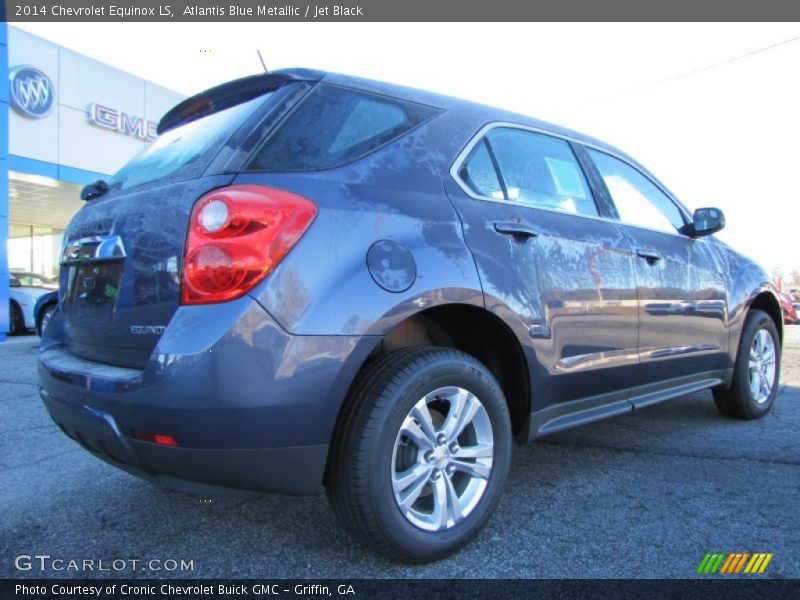 Atlantis Blue Metallic / Jet Black 2014 Chevrolet Equinox LS