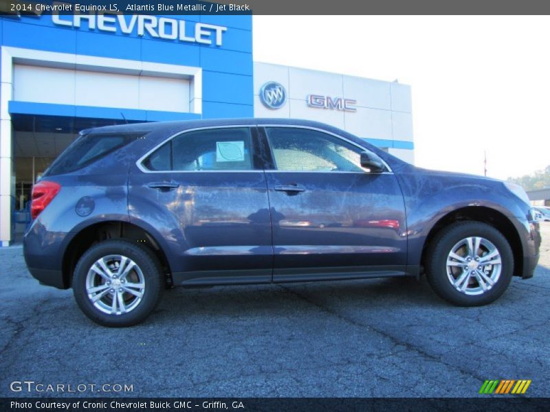 Atlantis Blue Metallic / Jet Black 2014 Chevrolet Equinox LS