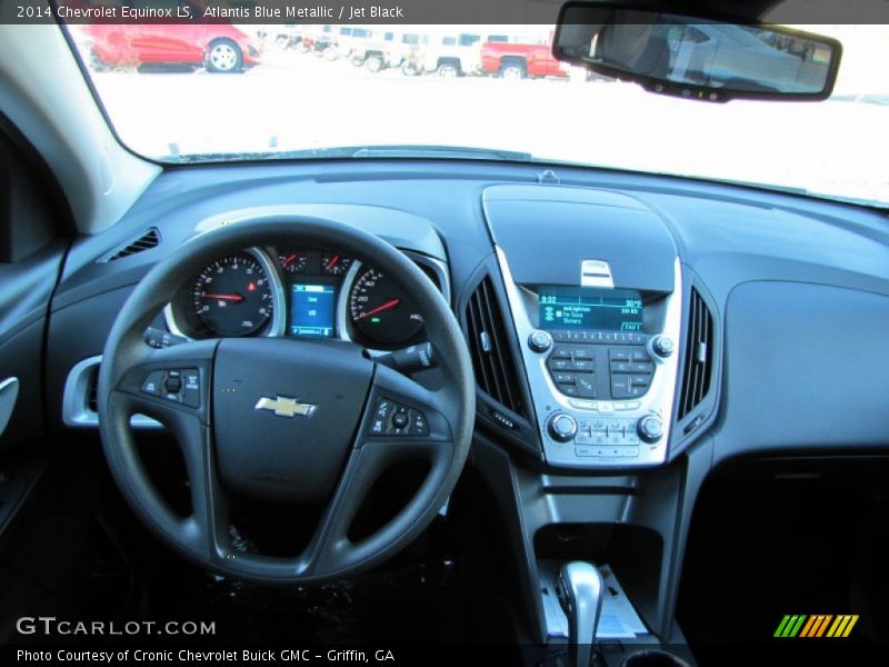 Atlantis Blue Metallic / Jet Black 2014 Chevrolet Equinox LS