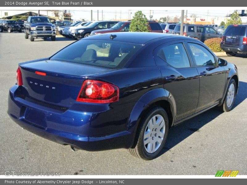 True Blue Pearl / Black 2014 Dodge Avenger SE