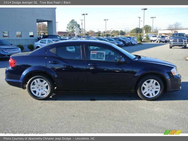 True Blue Pearl / Black 2014 Dodge Avenger SE