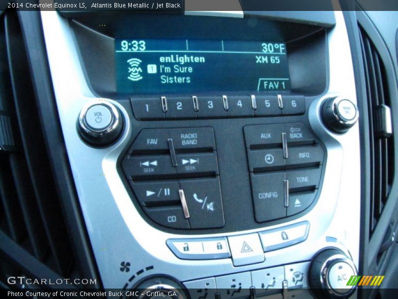 Atlantis Blue Metallic / Jet Black 2014 Chevrolet Equinox LS