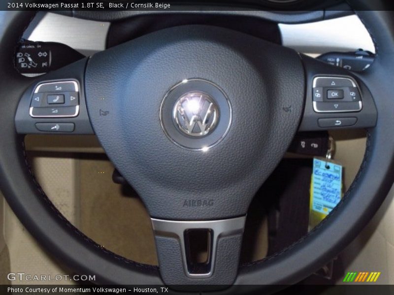 Black / Cornsilk Beige 2014 Volkswagen Passat 1.8T SE