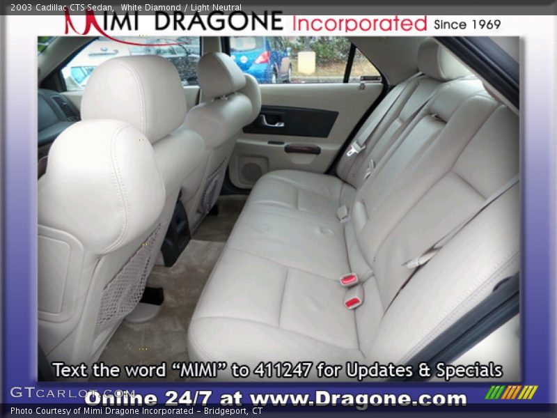 White Diamond / Light Neutral 2003 Cadillac CTS Sedan