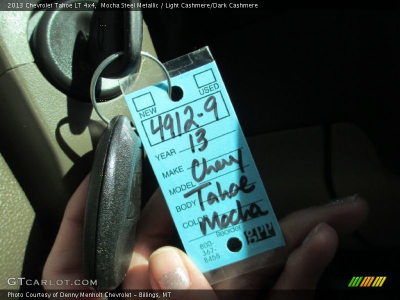 Mocha Steel Metallic / Light Cashmere/Dark Cashmere 2013 Chevrolet Tahoe LT 4x4