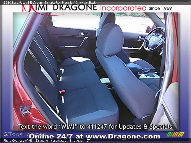 Sangria Red Metallic / Charcoal Black 2010 Ford Focus SES Sedan