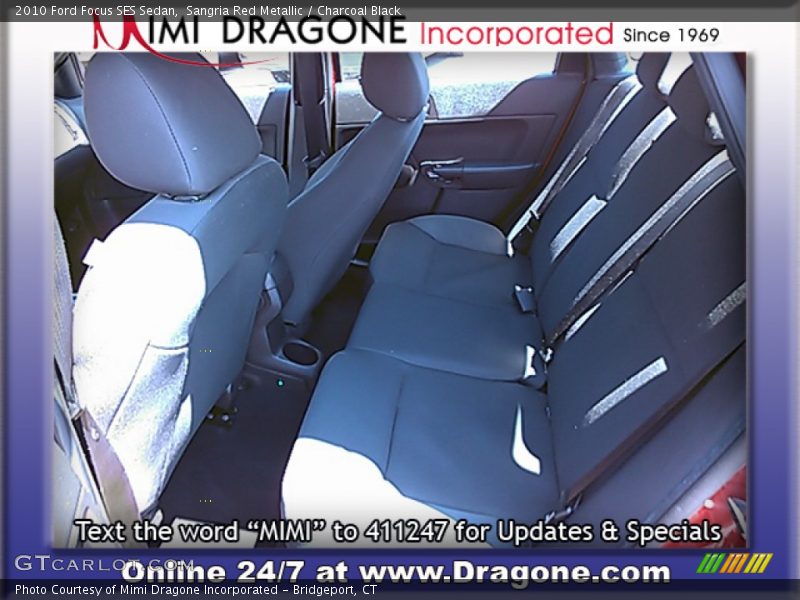 Sangria Red Metallic / Charcoal Black 2010 Ford Focus SES Sedan