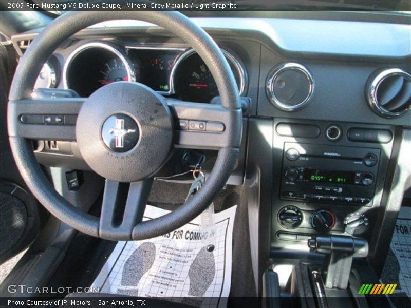 Mineral Grey Metallic / Light Graphite 2005 Ford Mustang V6 Deluxe Coupe