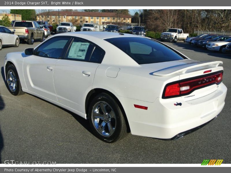 Bright White / Black 2014 Dodge Charger SXT