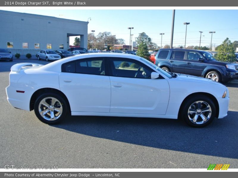 Bright White / Black 2014 Dodge Charger SXT