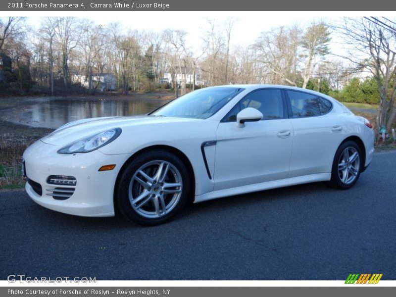 Carrara White / Luxor Beige 2011 Porsche Panamera 4