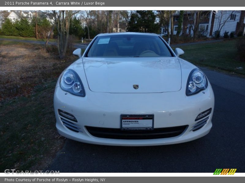 Carrara White / Luxor Beige 2011 Porsche Panamera 4
